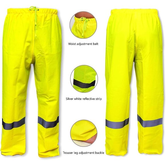 Rain Suits for Men Waterproof Heavy Duty Rain Gear Jacket Coat w/ Pants (READ) - Picture 11 of 14